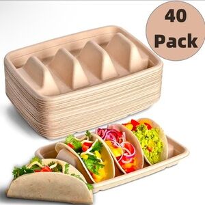 Dishes, NWT, Set of 40, Taco Disposable Dishes, Get this Party Started